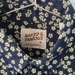 🍁Naked and Famous 🍁 Cotton shirt